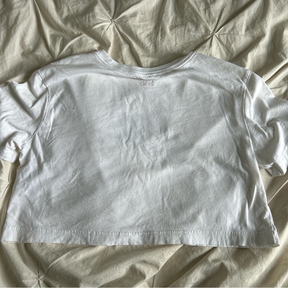 Nike White Large Logo XS Crop Top - Picture 6 of 8